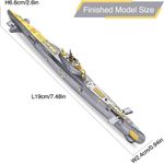 Puzzle 3D Piececool, Submarin, Metal, 200 piese fotografia produsului View 6 S