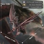 Puzzle 3D Piececool, Dragonul HELLSTROM, Metal, 203 piece fotografia produsului View 3 S