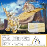 Puzzle 3D Piececool, Dragonul Glorystrom, Metal, 155 piese fotografia produsului View 4 S