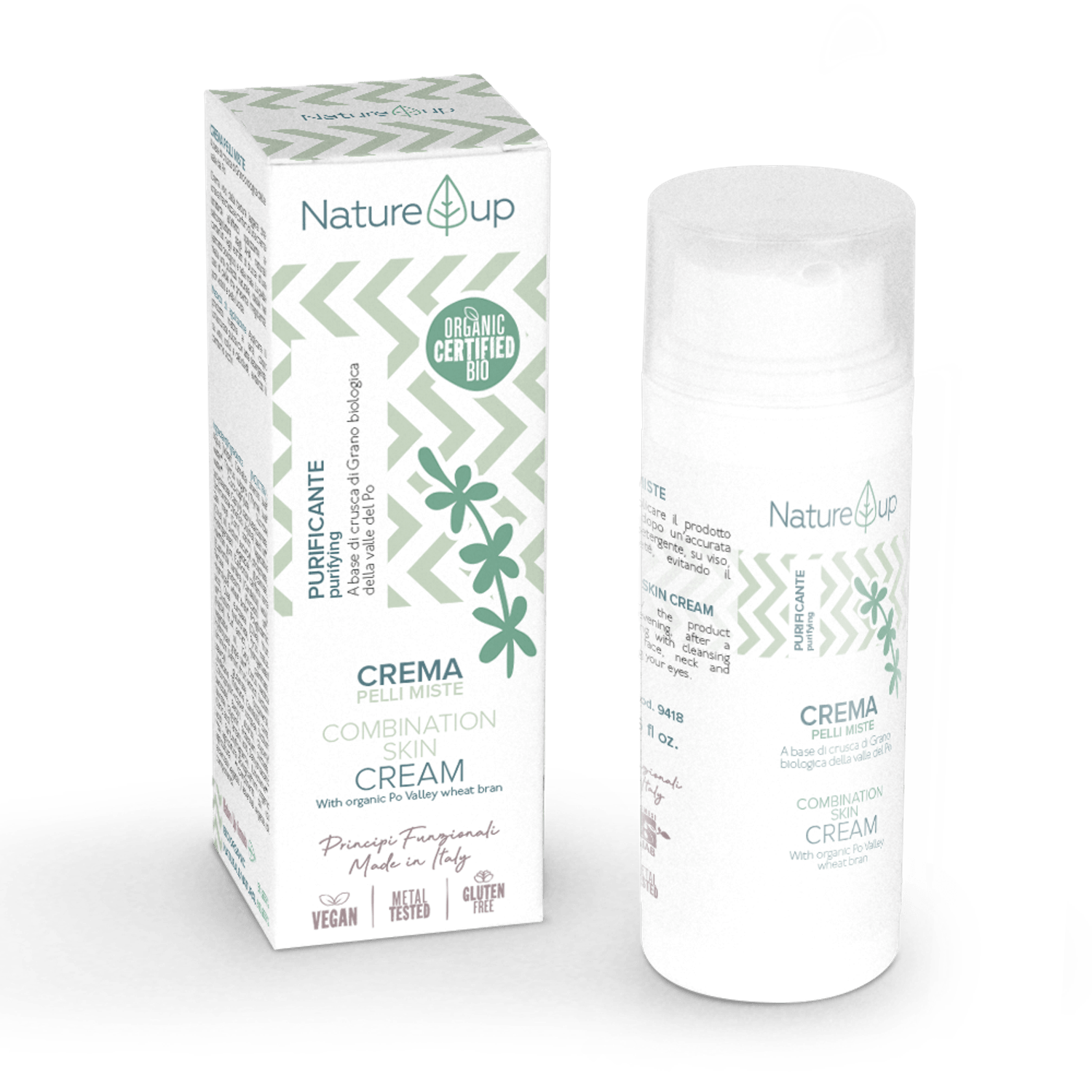 Cremă pentru ten mixt Nature Up 50ml fotografia produsului