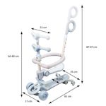Trotineta The Ultimate 7 in 1, Action One, blue fotografia produsului View 7 S