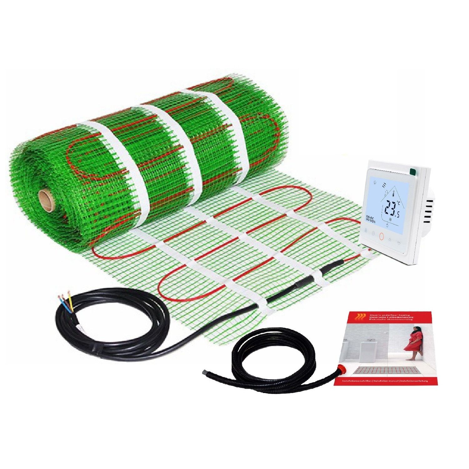 Kit covor incalzire in pardoseala 3 m&sup2; - 450 W cu termostat digital programabil WIFI control fotografia produsului