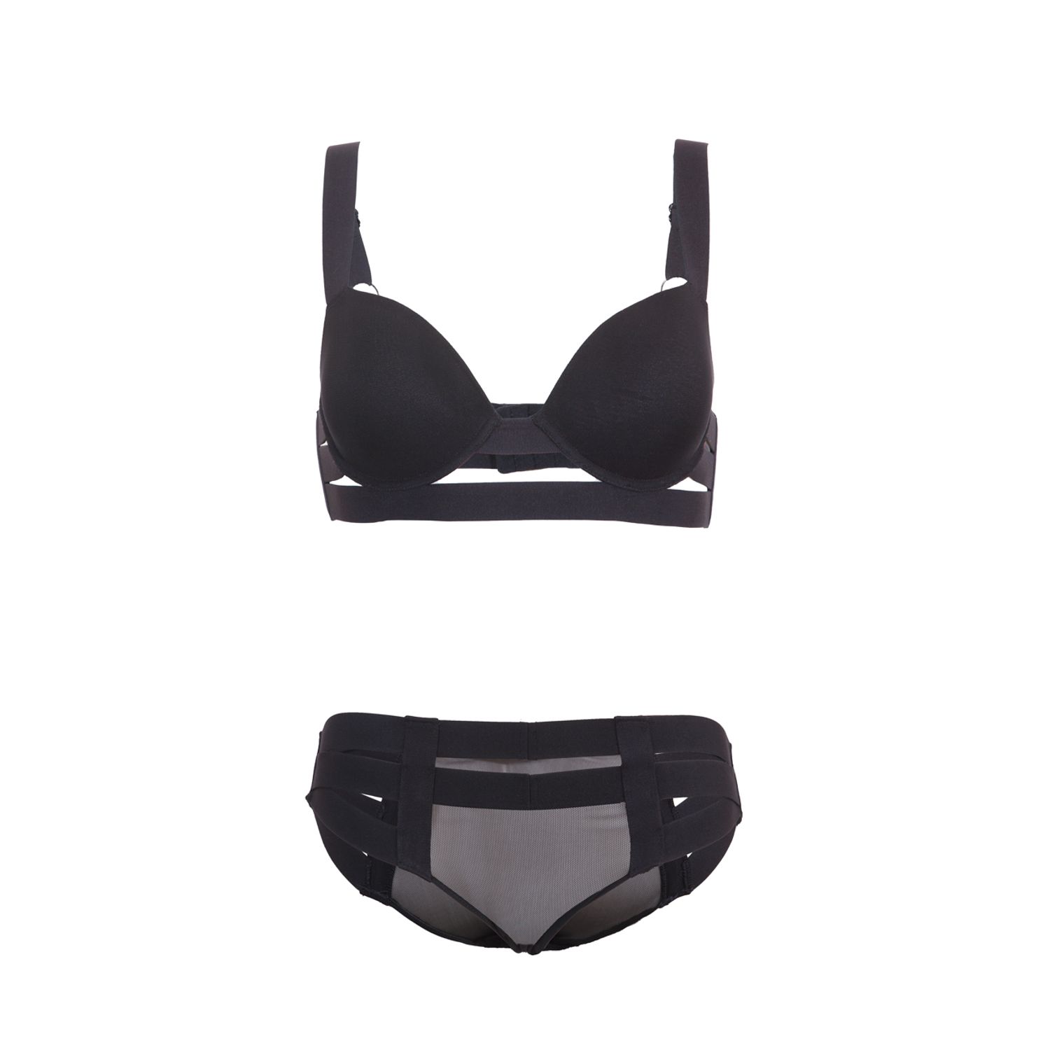 Sutien cu burete Angelina Black 80 B fotografia produsului View 5 L
