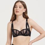 Sutien cu armatura Karolina Black 85 B fotografia produsului View 5 S