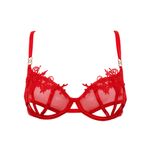 Sutien cu armatura Priscilla Red 70 C fotografia produsului View 5 S