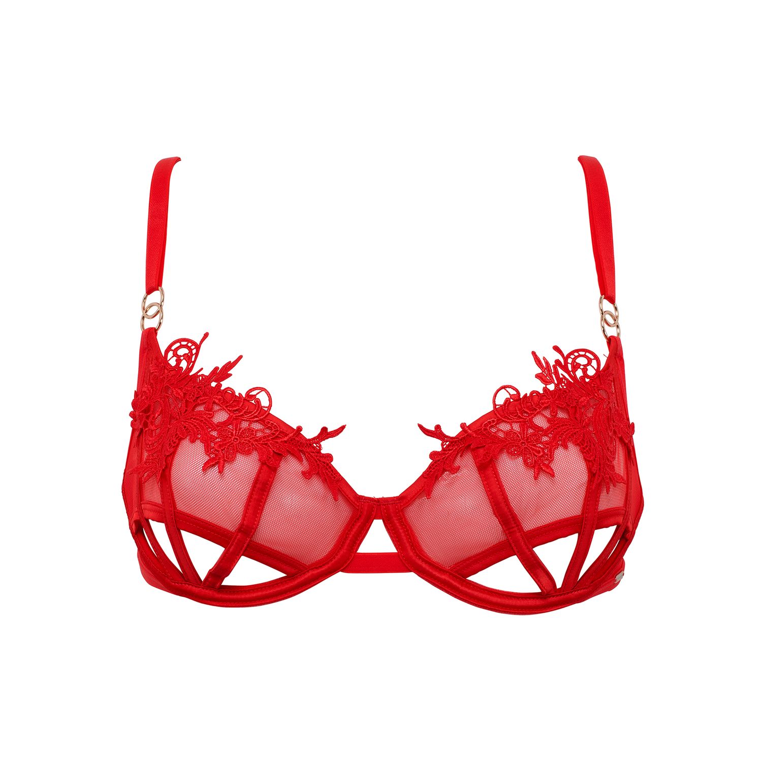 Sutien cu armatura Priscilla Red 70 C fotografia produsului View 5 L