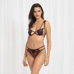 Sutien cu armatura Dina Cordovan Black 75 B fotografia produsului View 3 S