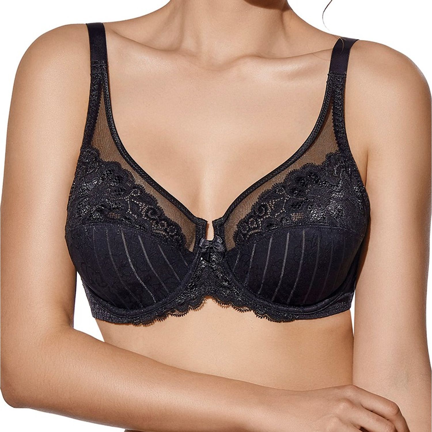 Sutien cu armatura Mariluz cupa-C Negro 100 C fotografia produsului