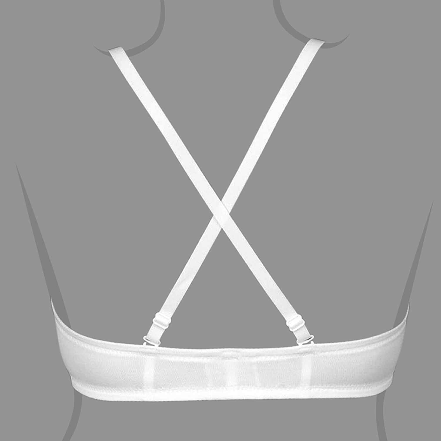 Sutien cu burete Ely-B Blanco 80 B fotografia produsului View 7 L