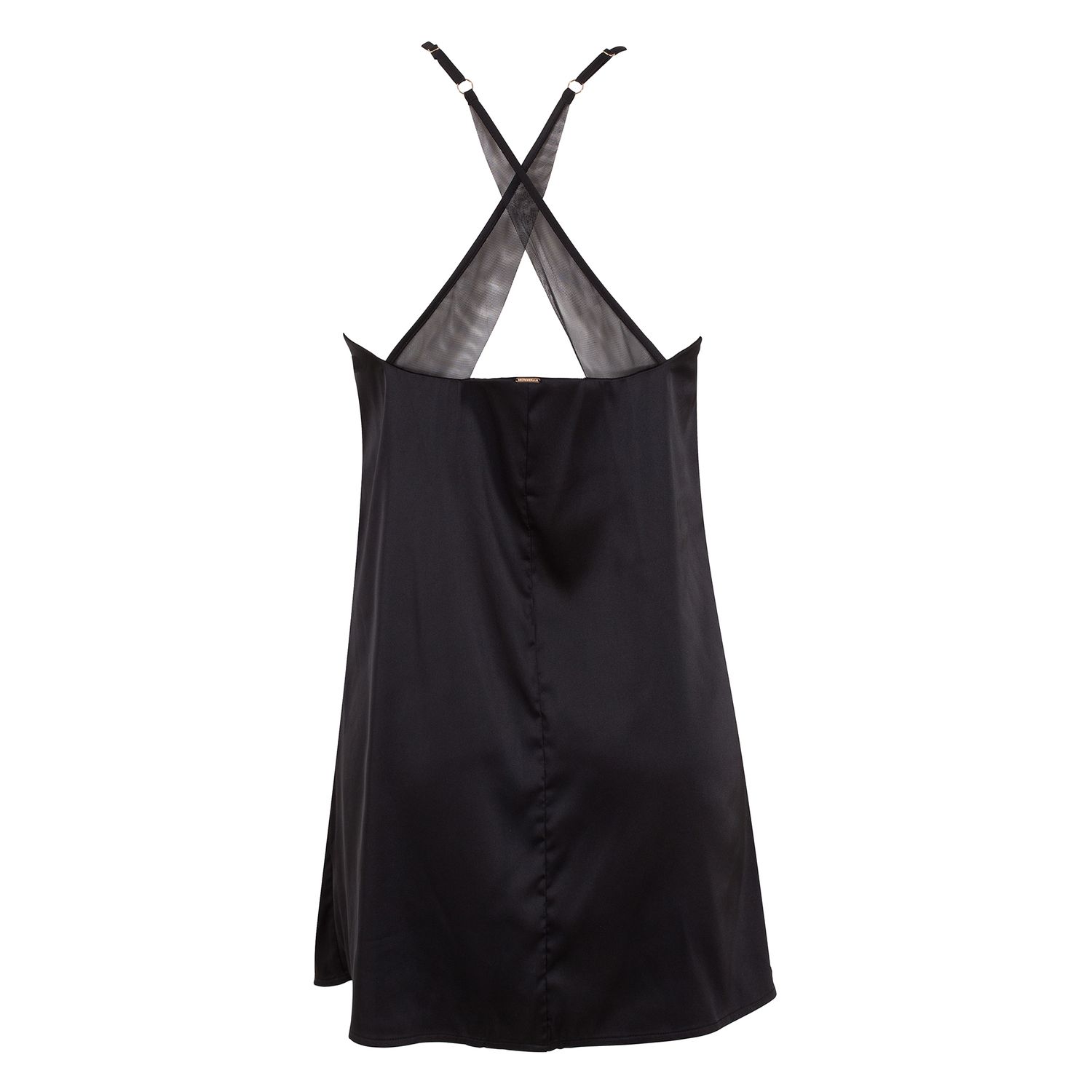 Rochie satin Indy Cordovan Black EU 34 fotografia produsului View 5 L