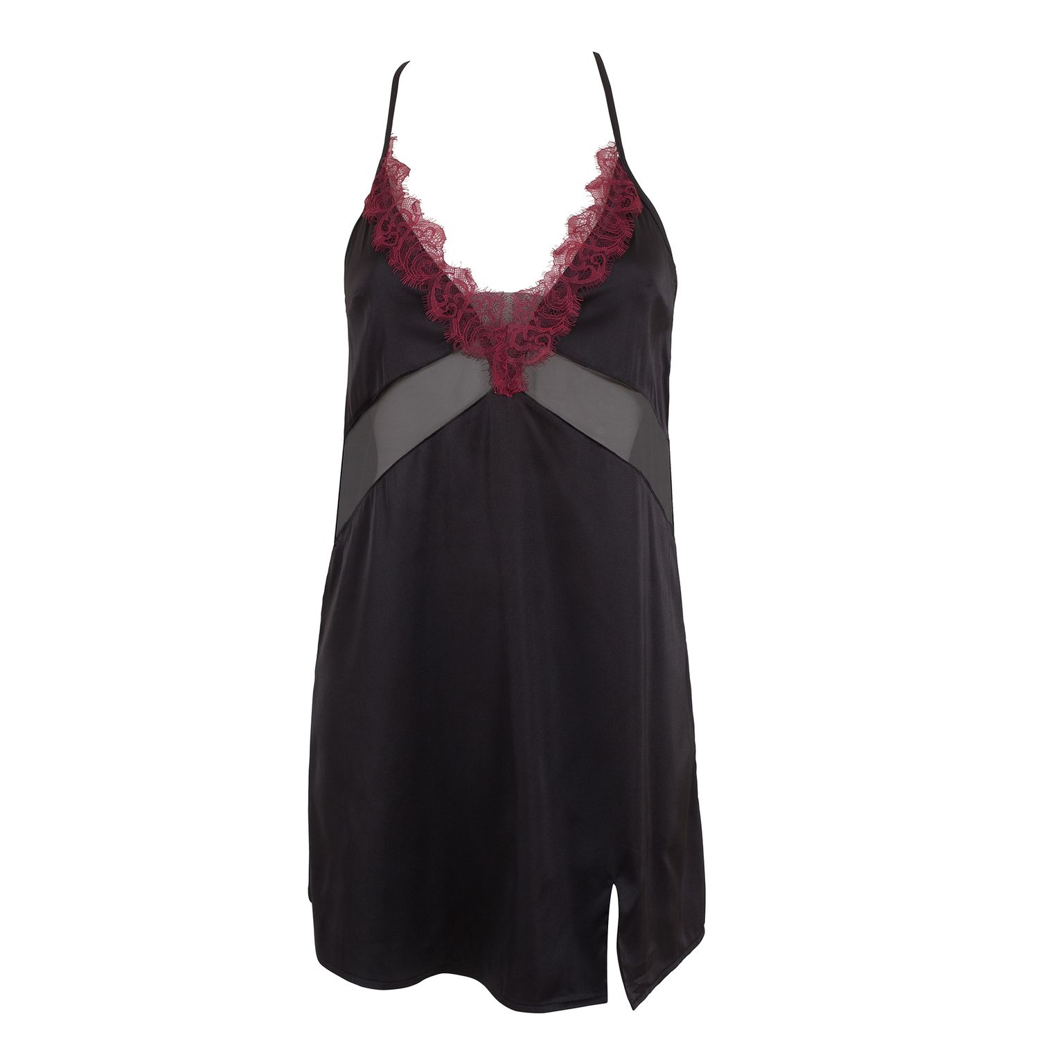 Rochie satin Indy Cordovan Black EU 36 fotografia produsului View 4 L