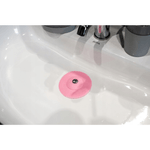 Dop/sita pentru cada/chiuveta, din silicon, diametru 10 cm - Roz fotografia produsului View 3 S