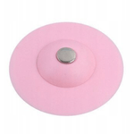 Dop/sita pentru cada/chiuveta, din silicon, diametru 10 cm - Roz fotografia produsului