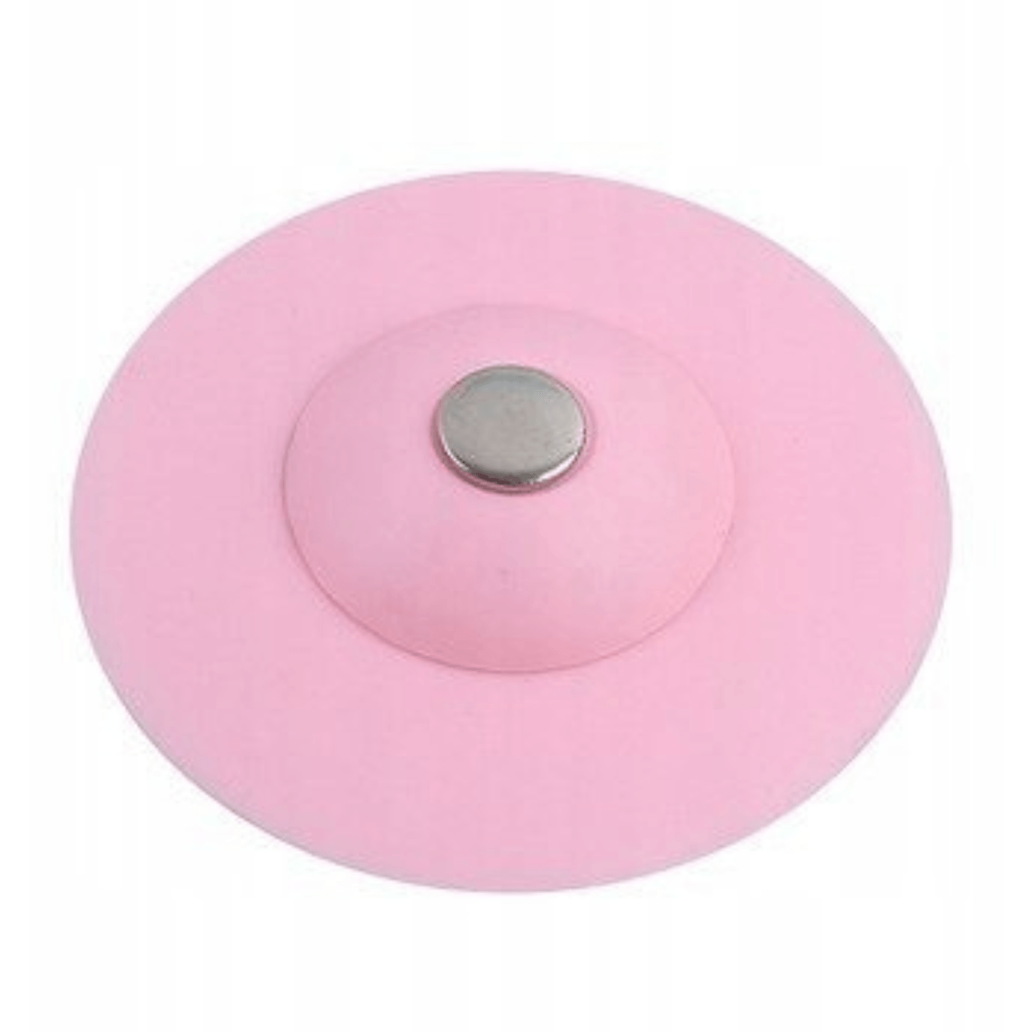 Dop/sita pentru cada/chiuveta, din silicon, diametru 10 cm - Roz fotografia produsului