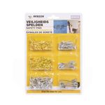 Set 250 ace siguranta, 6 dimensiuni, marimi de la 2cm la 5.5cm fotografia produsului