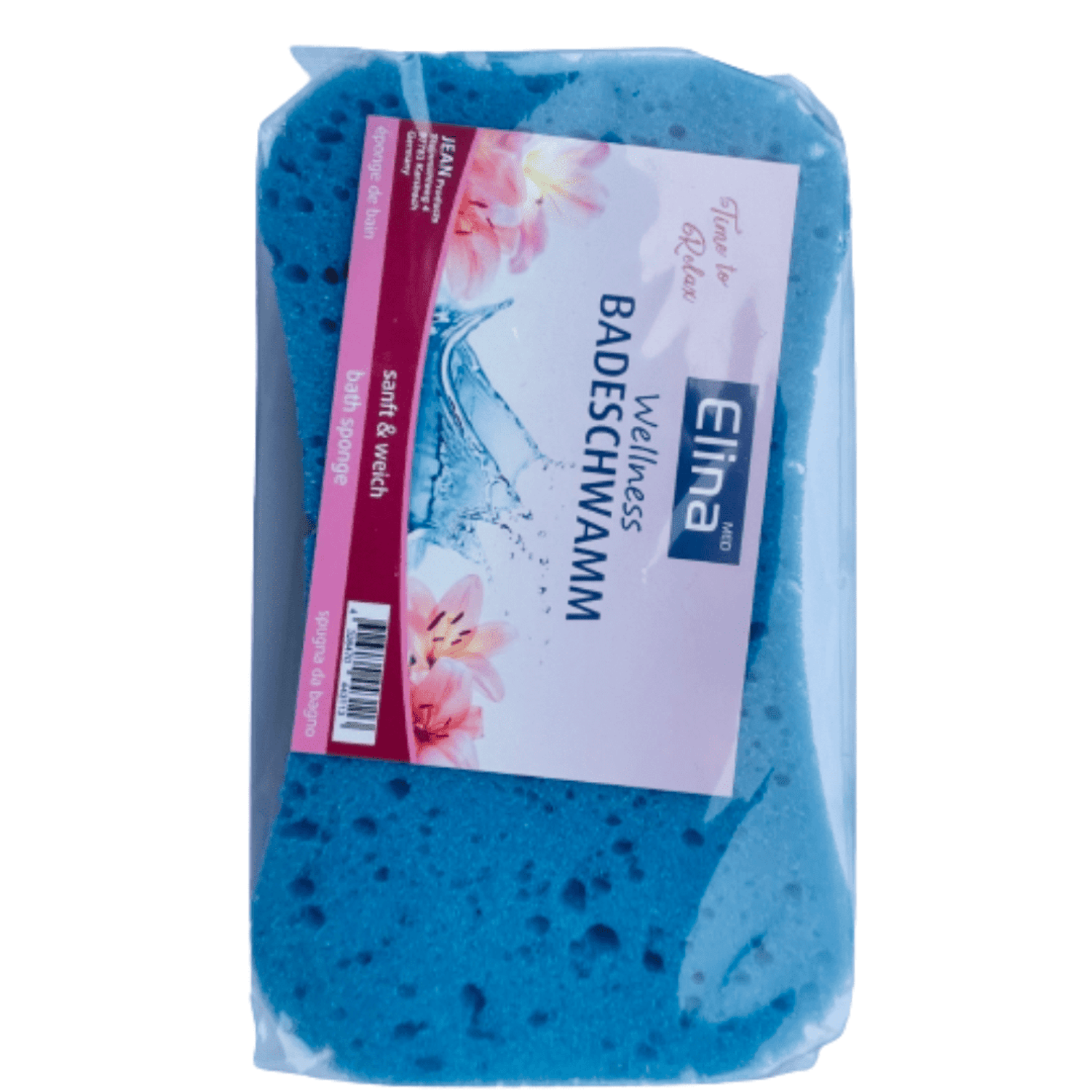 Burete de baie ElinaMed, 17 x 10 x 5cm - Albastru fotografia produsului