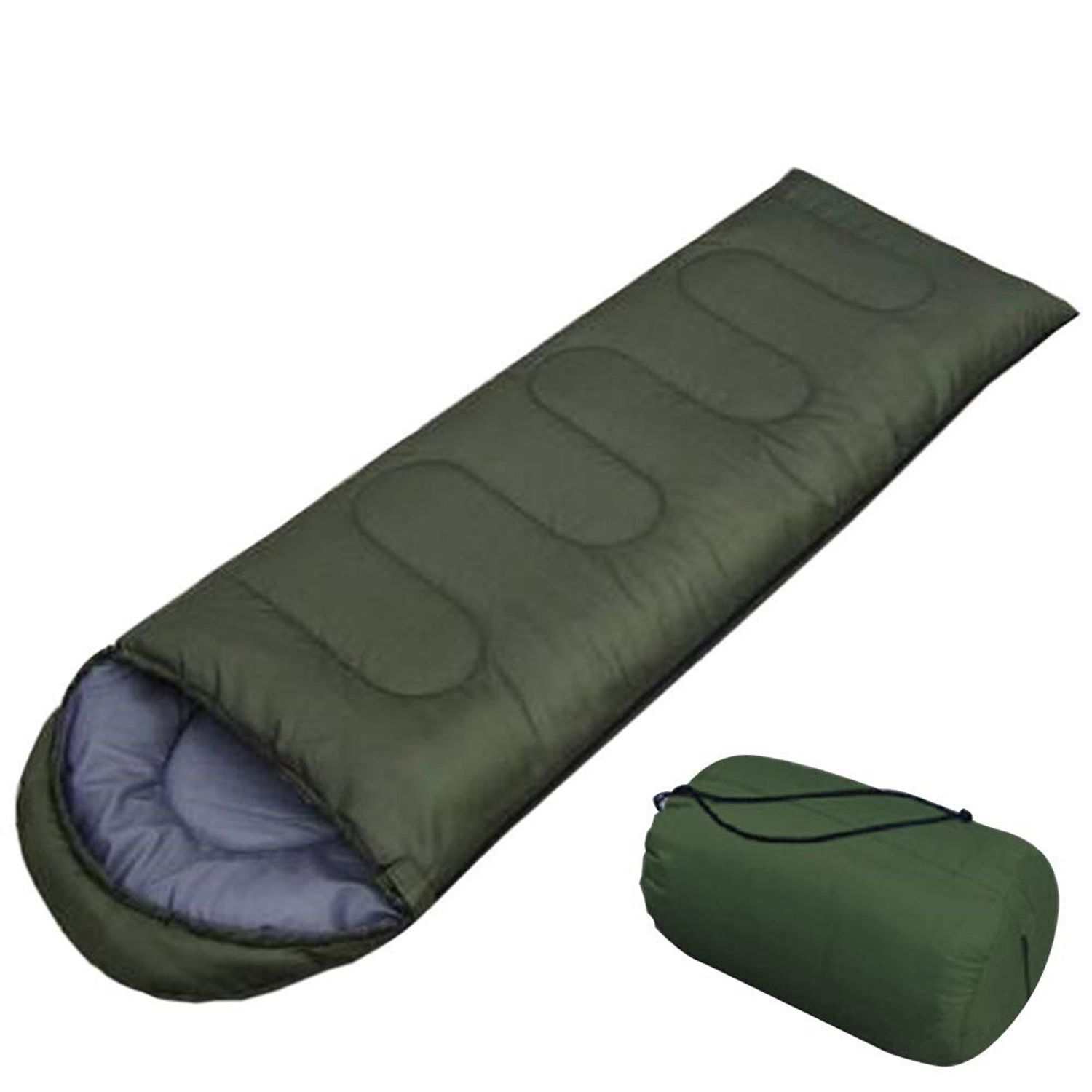 Sac de Dormit Zelten Mummy, 215x70 cm, army fotografia produsului