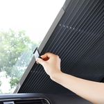 Parasolar auto retractabil, 150 x 70cm fotografia produsului