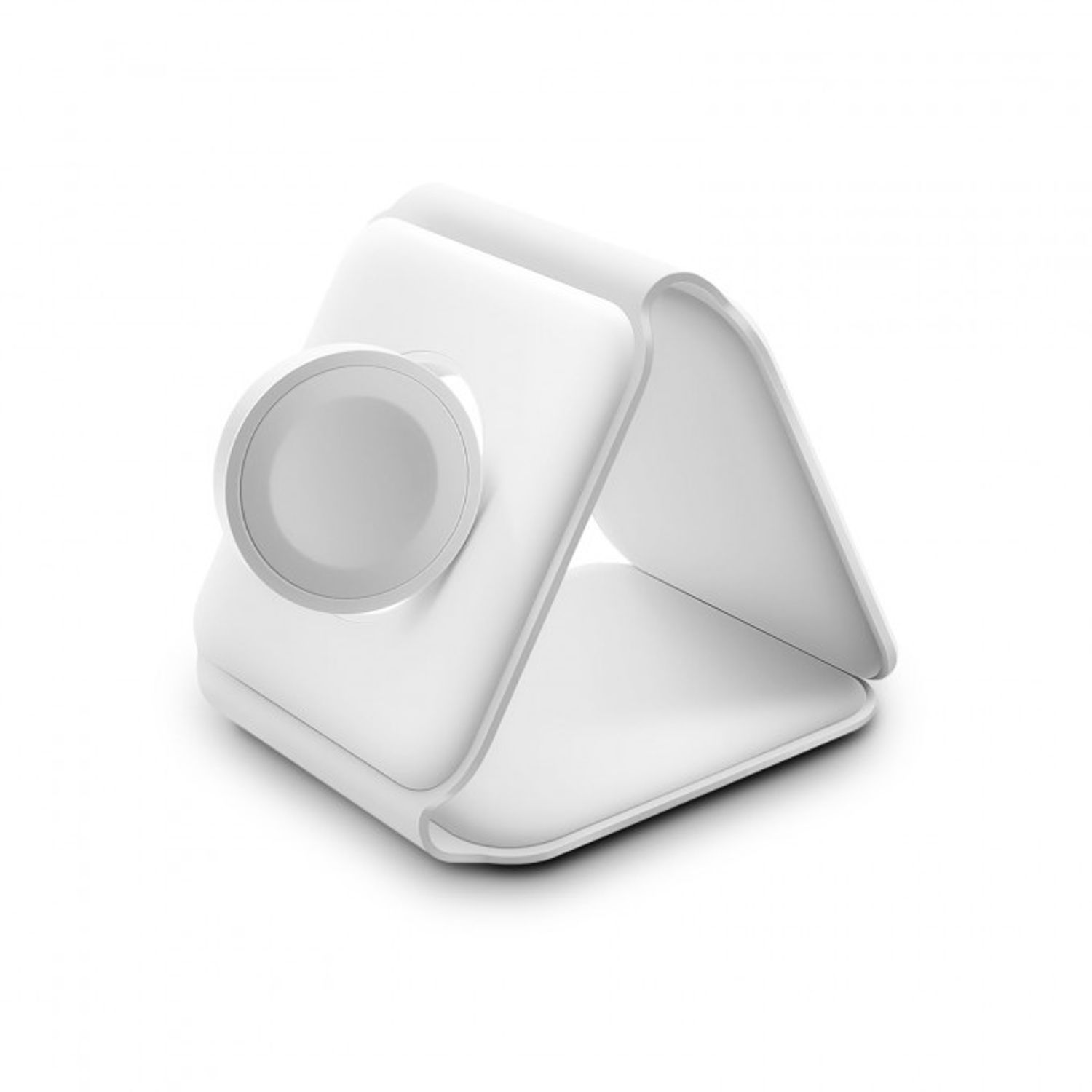Statie de incarcare wireless, 3 in 1, alb fotografia produsului View 2 L