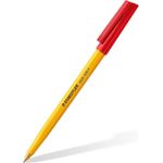 Pix cu bilă, cu capac cu clips, Staedtler 430 F Roșu fotografia produsului