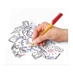 Pix cu bilă, cu capac cu clips, Staedtler 430 F Roșu fotografia produsului View 5 S