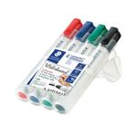 Set 4 markere whiteboard Lumocolor culori asortate 351-WP4 fotografia produsului