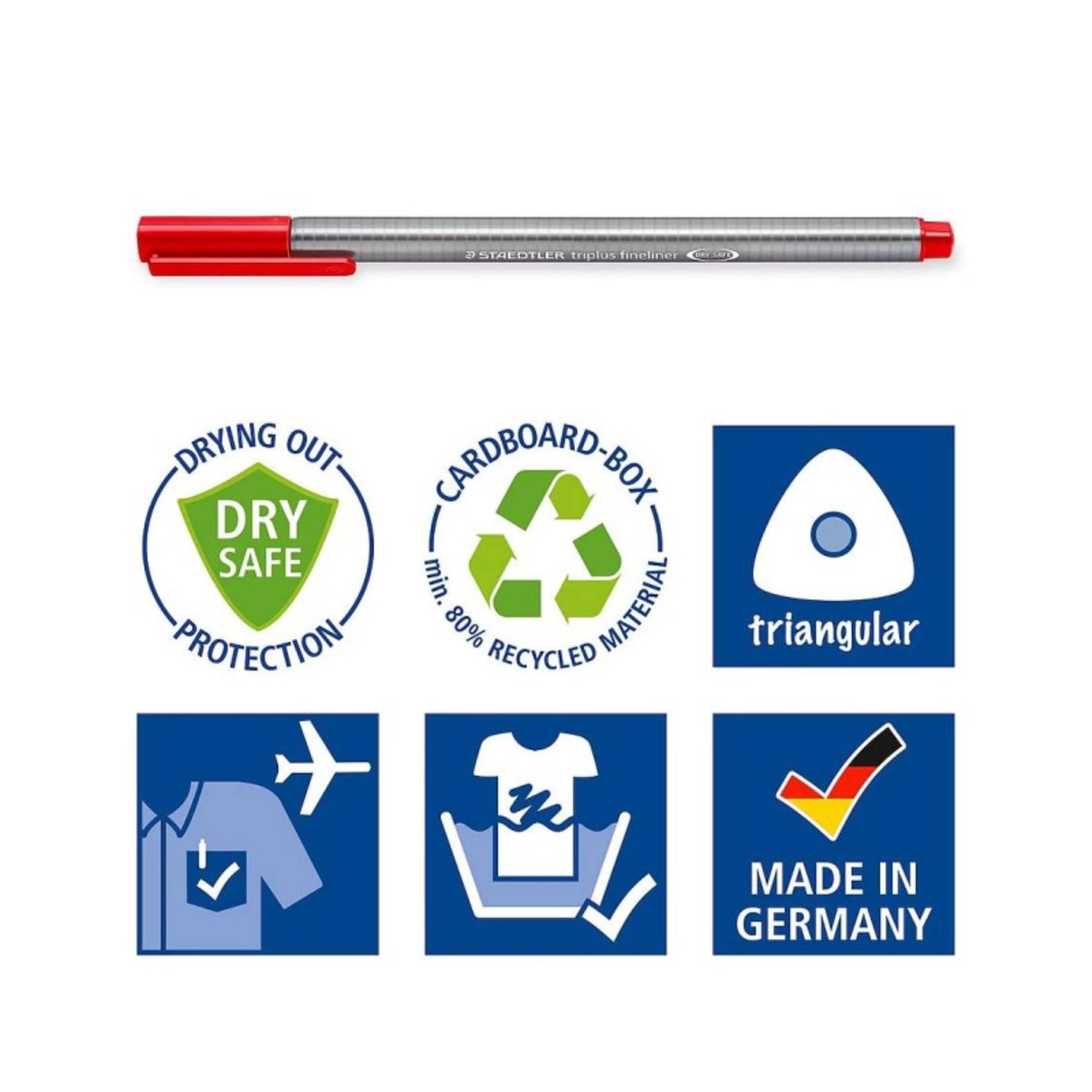 Fineliner triplus 0.3mm Staedtler 334 Verde fotografia produsului View 4 L