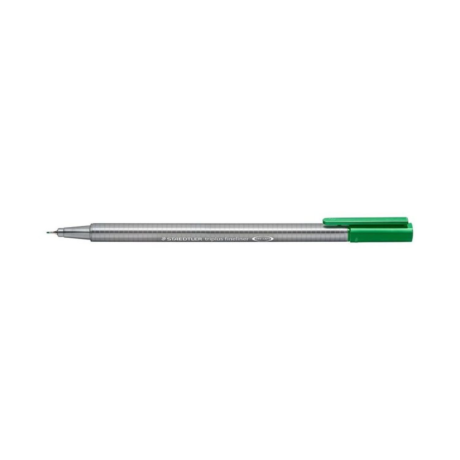 Fineliner triplus 0.3mm Staedtler 334 Verde fotografia produsului