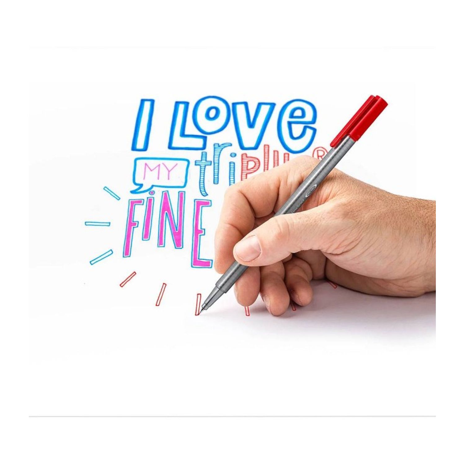 Fineliner triplus 0.3mm Staedtler 334 Violet fotografia produsului View 3 L