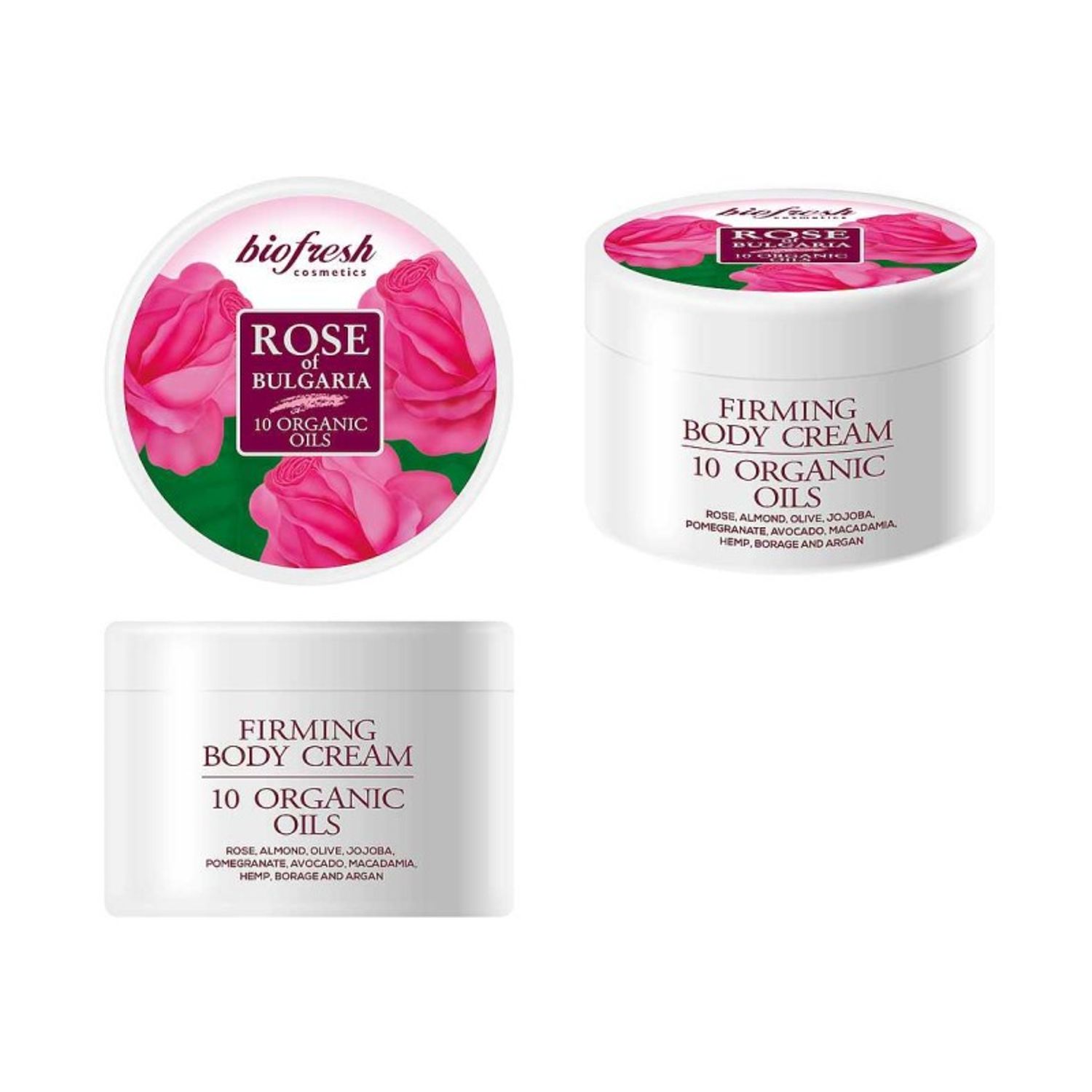 Cremă de corp pentru fermitate cu 10 uleiuri, Rose of Bulgaria, 300 ml fotografia produsului View 2 L