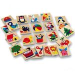 Set semne educative din lemn 25 piese diverse imagini interactive fotografia produsului View 2 S