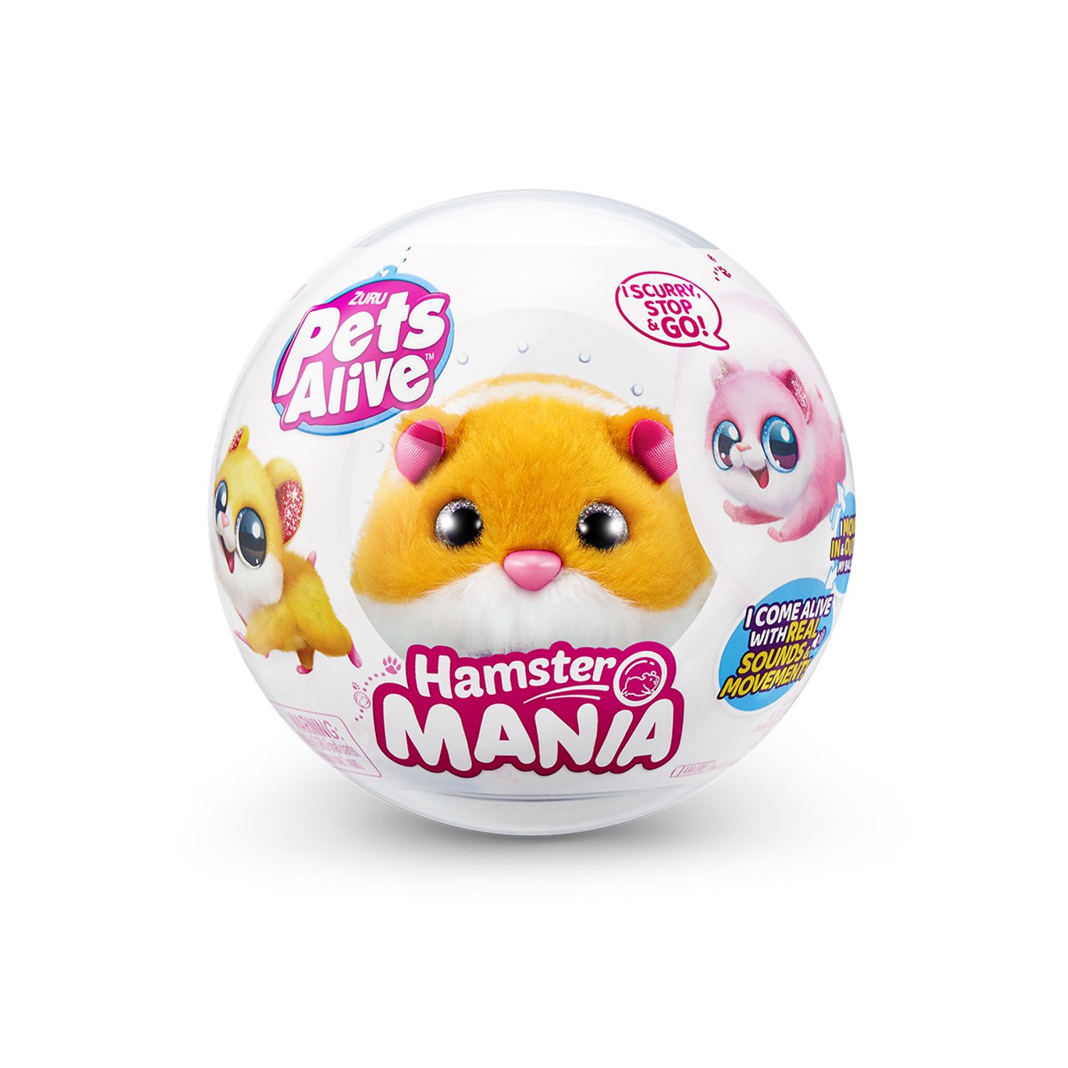Jucarie de plus Hamster portocaliu Interactiv Pets Alive S1 Hamster Mania fotografia produsului View 2 L