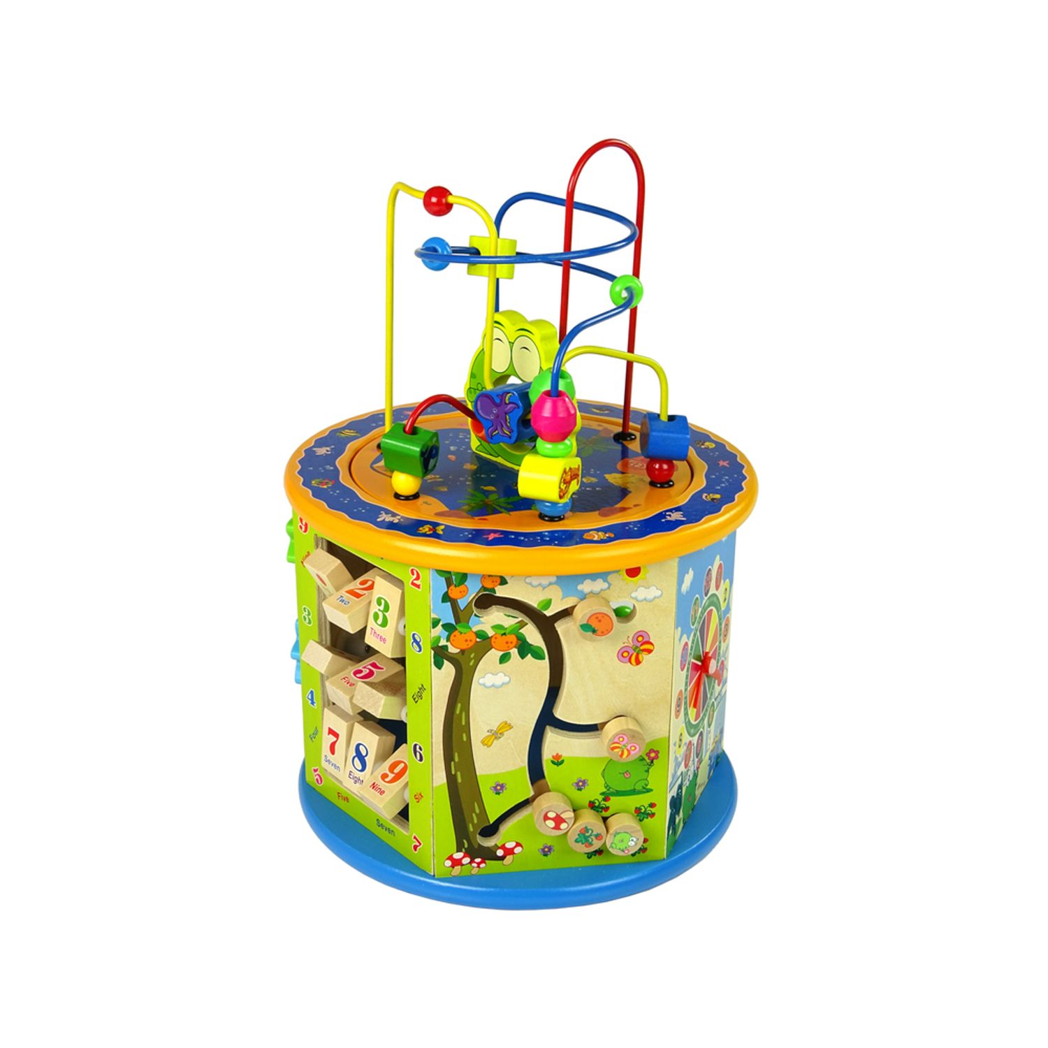 Jucarie din lemn, multifunctionala, Cub educativ fotografia produsului View 3 L