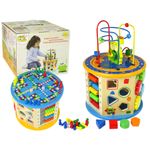Jucarie din lemn, multifunctionala, Cub educativ fotografia produsului View 4 S
