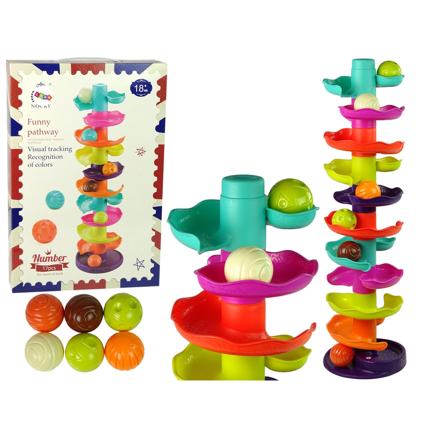Jucarie turn cu traseu de mingi multicolor fotografia produsului View 2 L