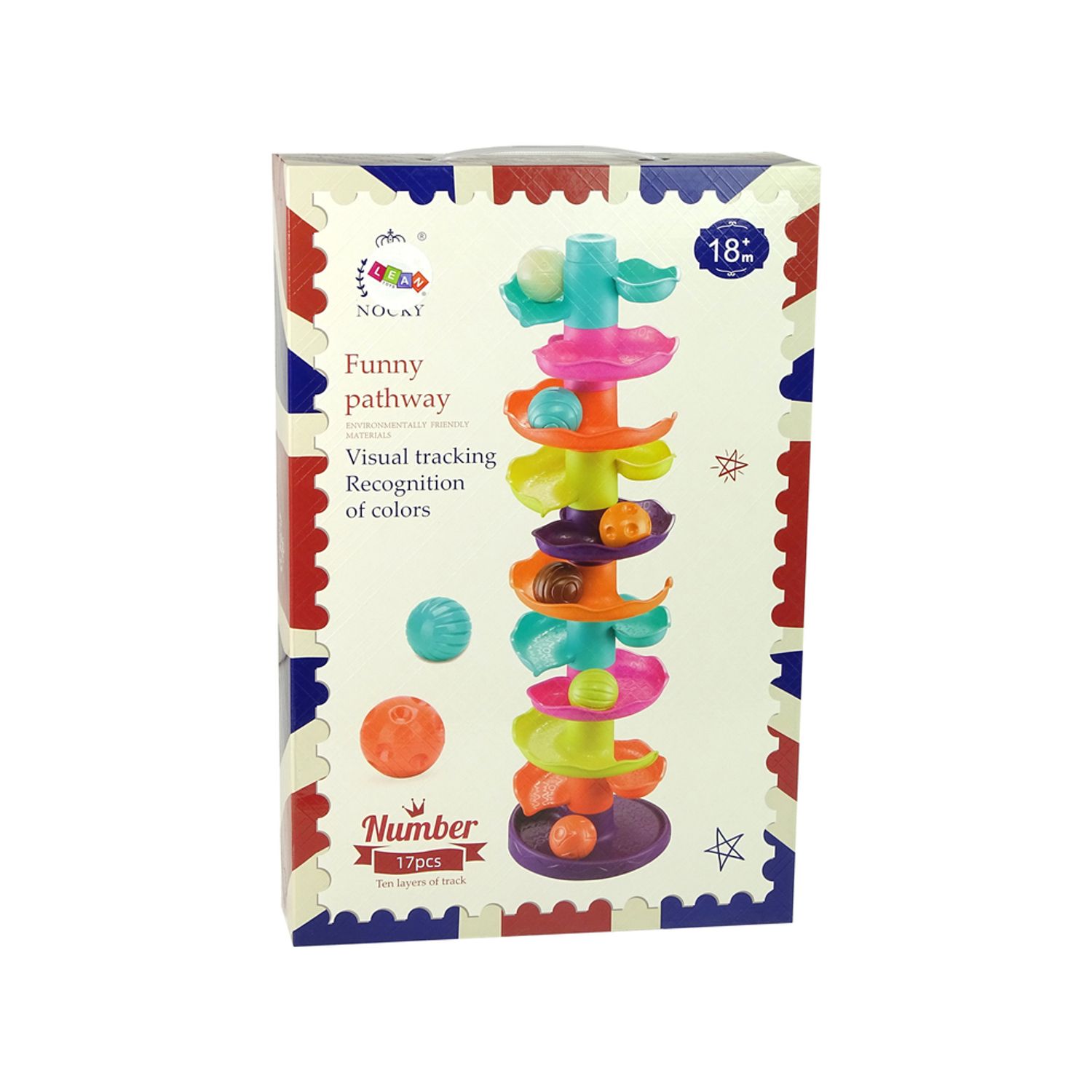 Jucarie turn cu traseu de mingi multicolor fotografia produsului View 4 L