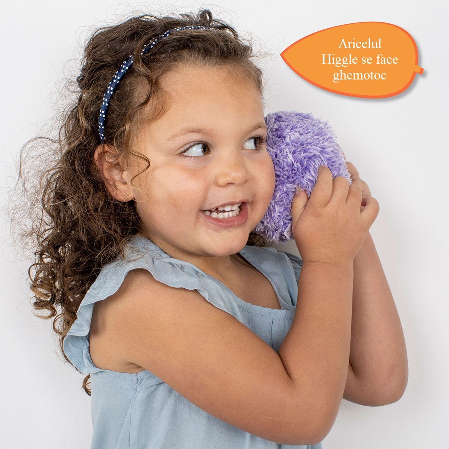 Jucarie pufoasa interactiva Ariciul Higgle Curlimals cu 50 sunete si reactii la atingere fotografia produsului View 4 L