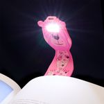 Semn de carte flexibil Ursulet cu lumina Flexilight Rechargeable, USB, roz fotografia produsului View 6 S