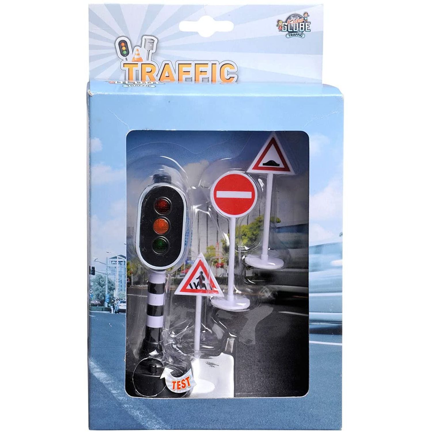 Semafor cu lumini si 3 semne de circulatie fotografia produsului View 2 L