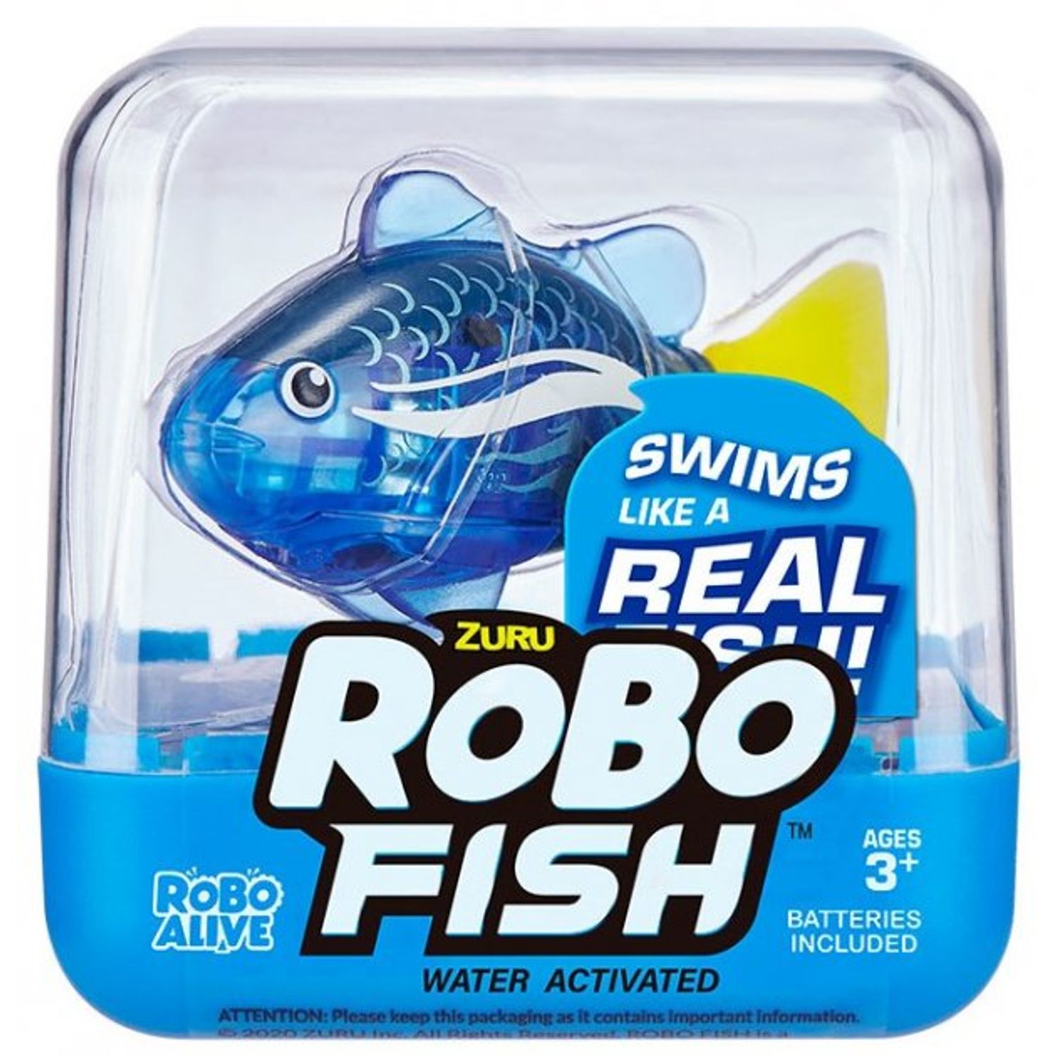 Jucarie interactiva Zuru RoboFish peste albastru fotografia produsului
