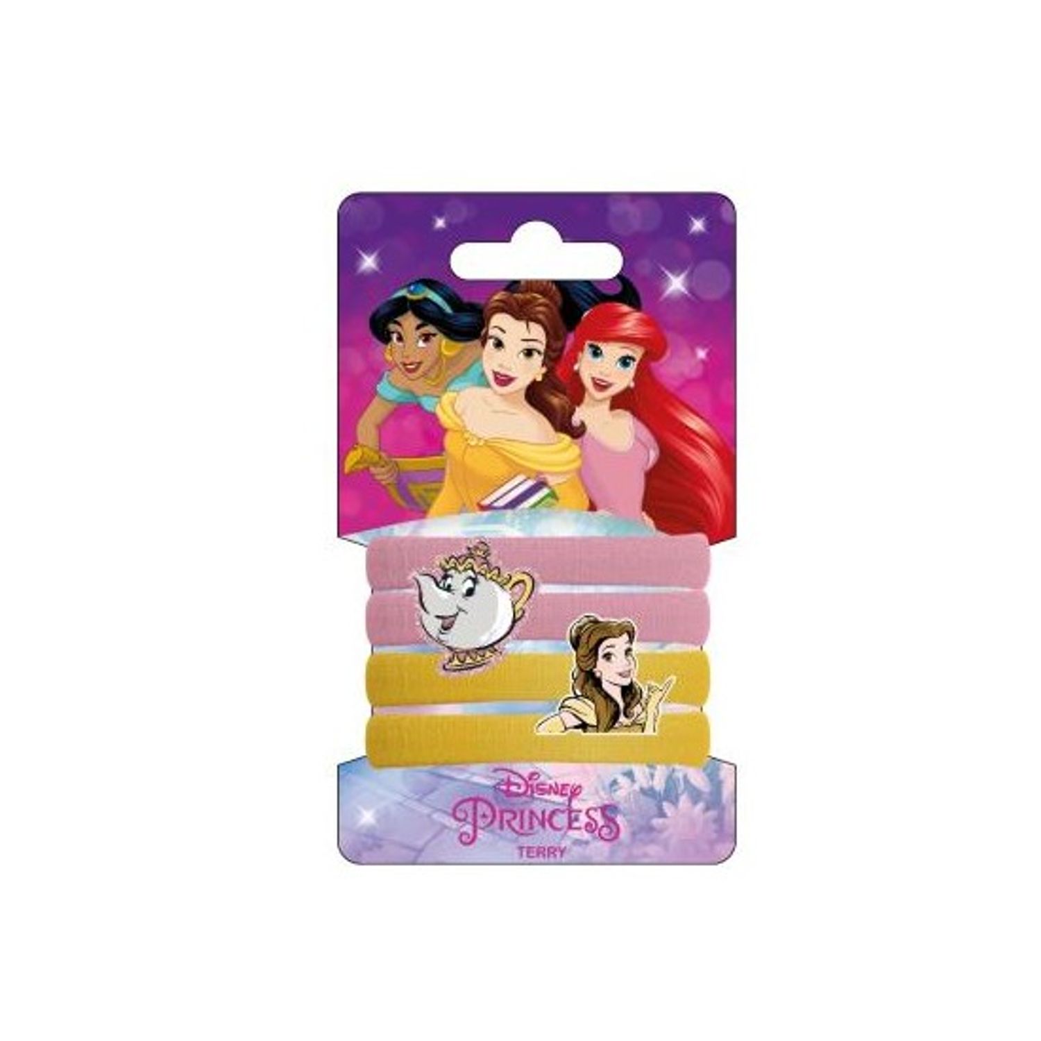 Accesorii pentru par Elastice 4 buc. Princess Galben/Roz fotografia produsului