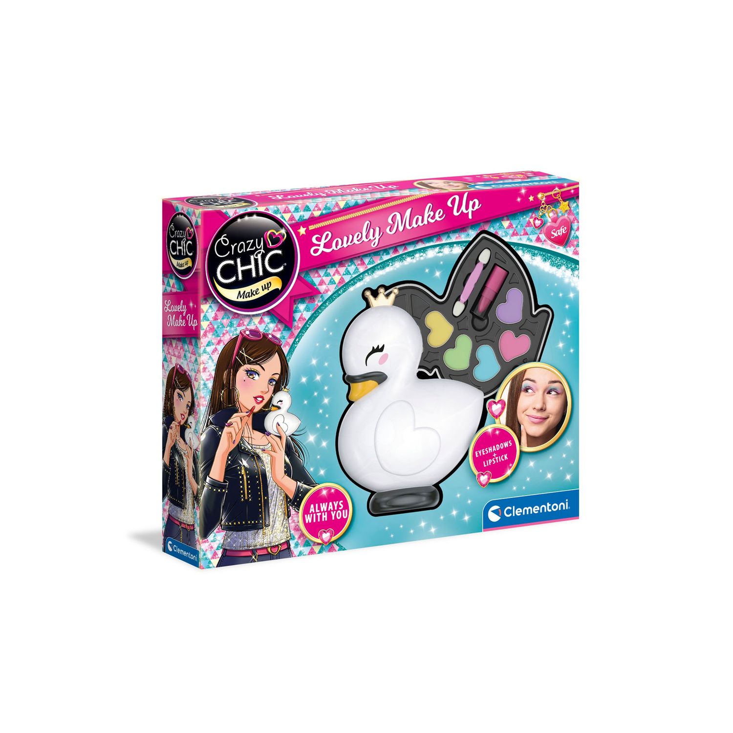 Set machiaj Clementoni Crazy Chic Lebada, 27 x 5 x 23 cm fotografia produsului View 2 L