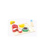 Set 8xaccesorii bucatarie copii, Bigjigs, Lemn, Multicolor, 3+ fotografia produsului View 6 S