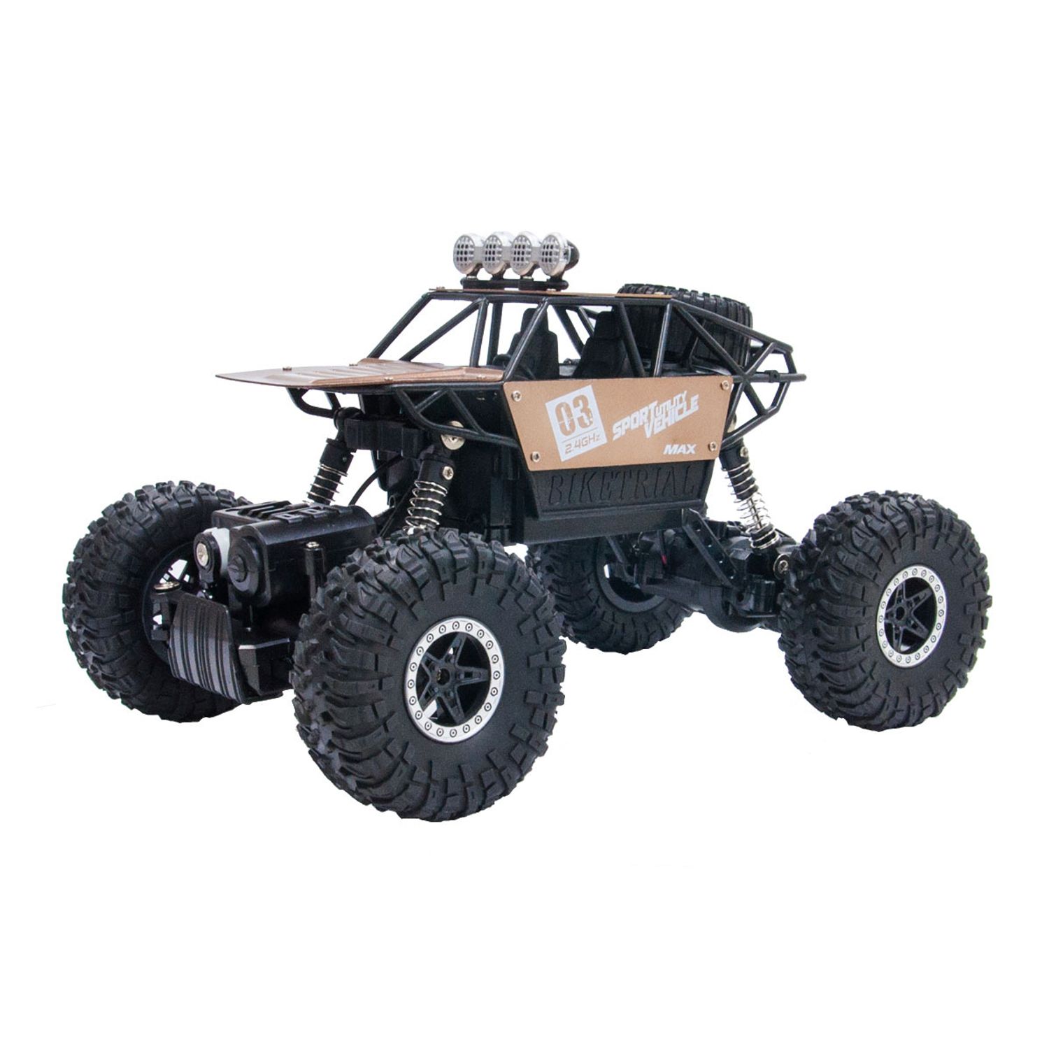 Masina cu telecomanda, Off Road Crawler Super Speed, cafeniu, 4.8V, scara 1:18, 17 x 26 x 15 cm fotografia produsului