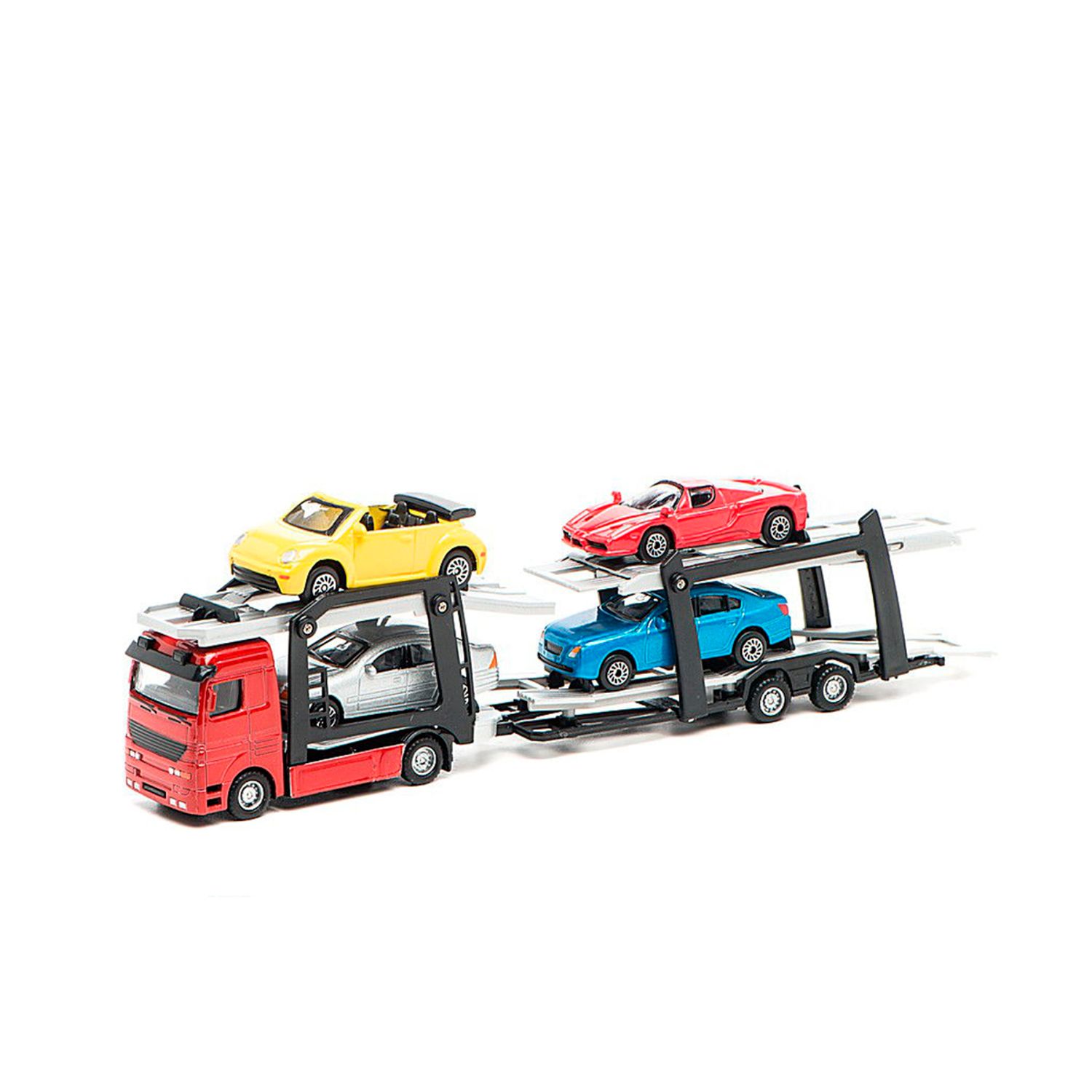 Set De Joaca auto Technopark Autocarier, 4 masini, 34 x 12 x 5 cm fotografia produsului