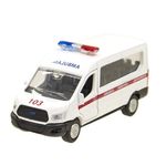 Macheta auto Technopark Ambulanta Ford, 12 cm fotografia produsului