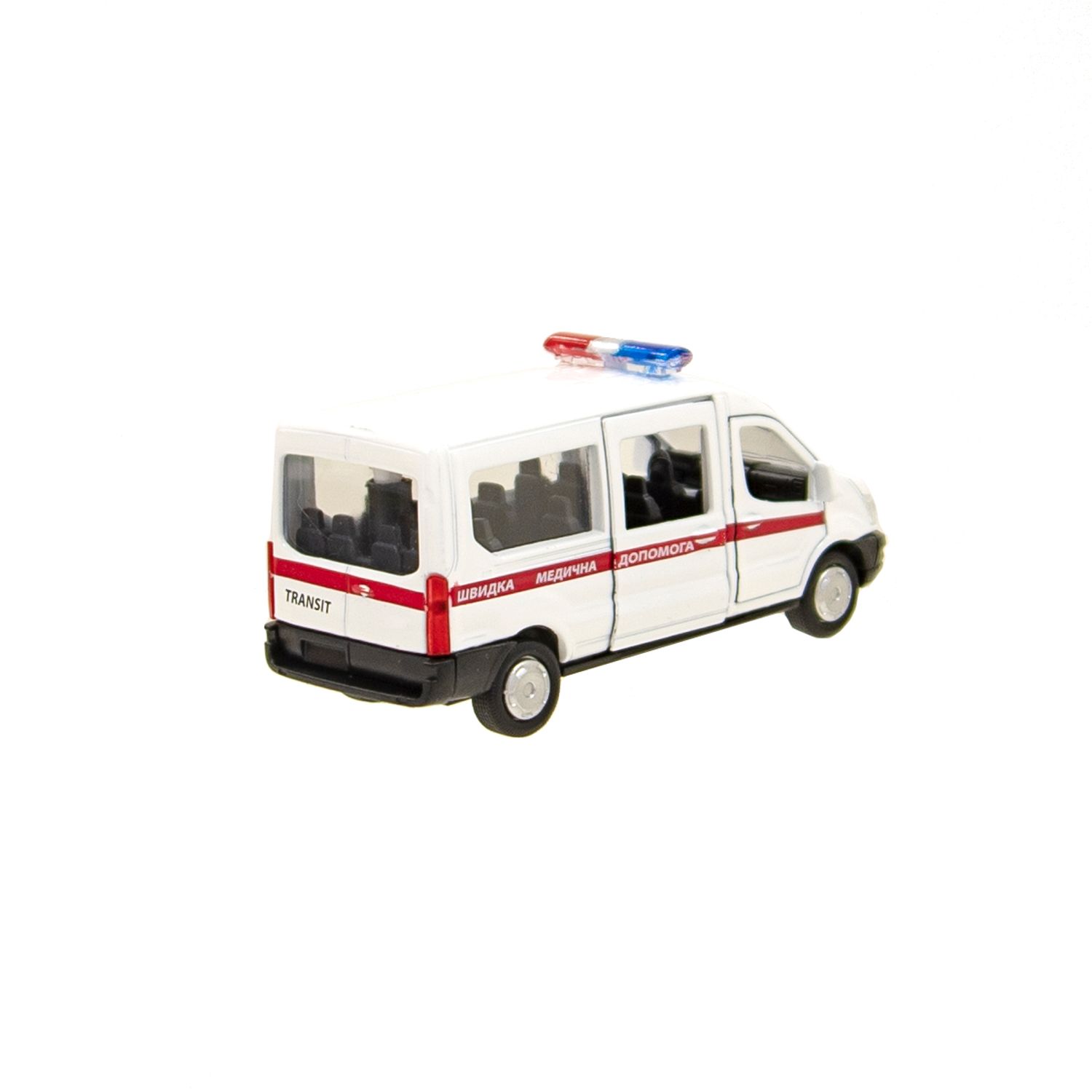 Macheta auto Technopark Ambulanta Ford, 12 cm fotografia produsului View 3 L