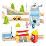 Set Bino Trenulet din Lemn cu 80 Piese fotografia produsului View 4 S