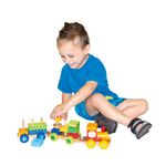 Trenulet Bino Colorat cu Forme fotografia produsului View 3 S
