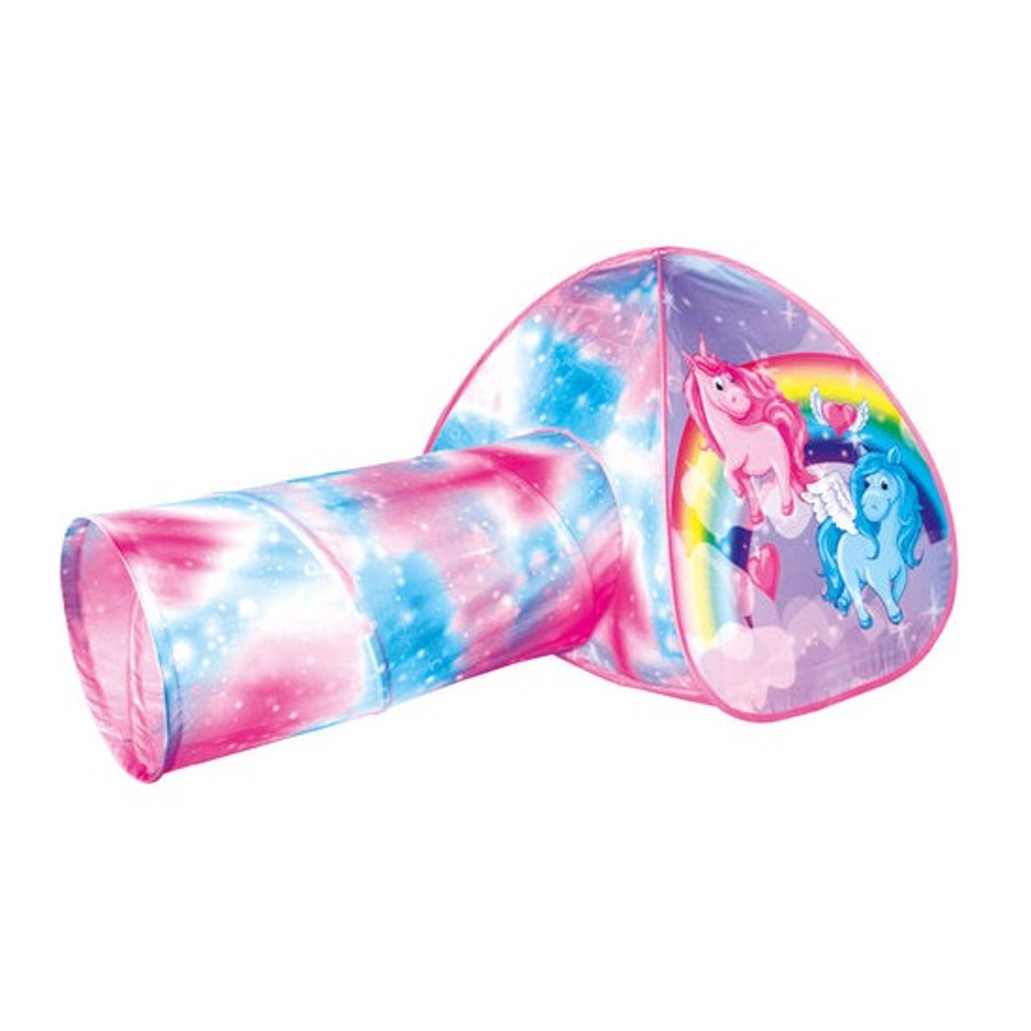 Cort cu tunel, Model unicorn, Multicolor fotografia produsului View 2 L